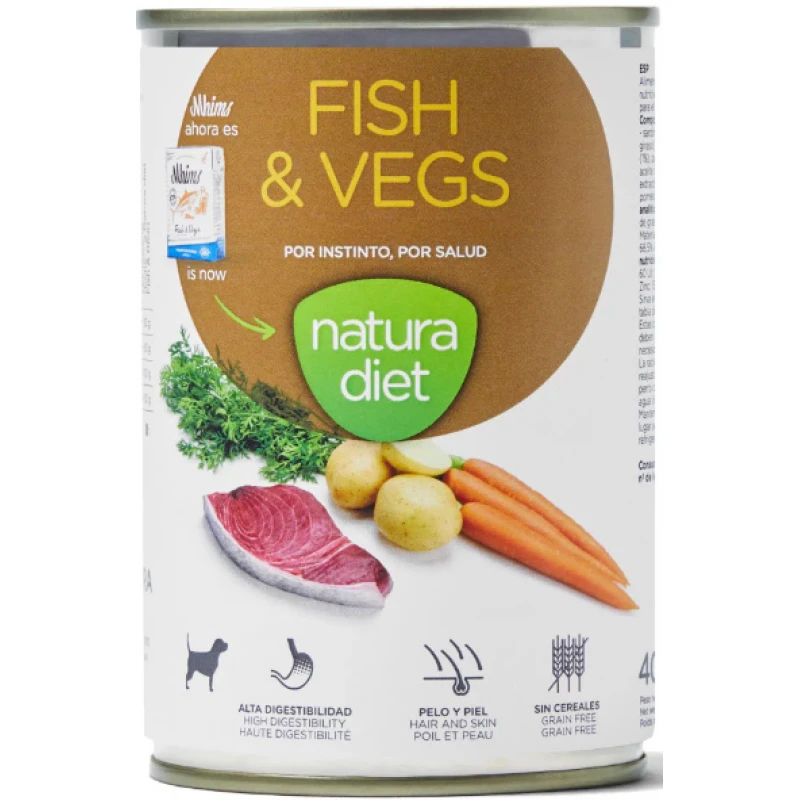 Natura Diet Wet Fish with Vegetables 400gr Σκύλοι