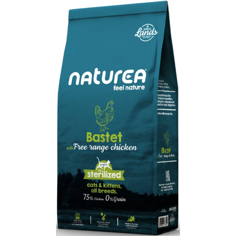 Naturea Cat & Kitten Lands Bastet Chicken 350gr Γάτες