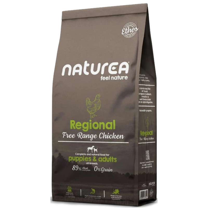 Naturea Ethos Regional Free Range Chicken Puppies & Adults 1,6kg Σκύλοι