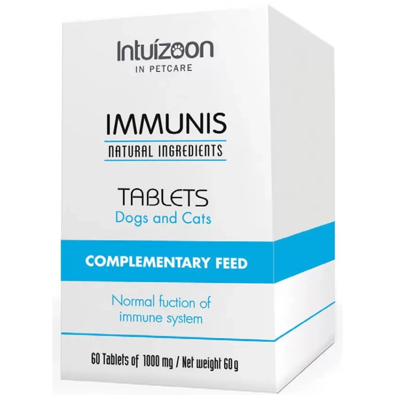 Intuizoon Immunis 60 ταμπλέτες για Σκύλους και Γάτες ΣΚΥΛΟΙ