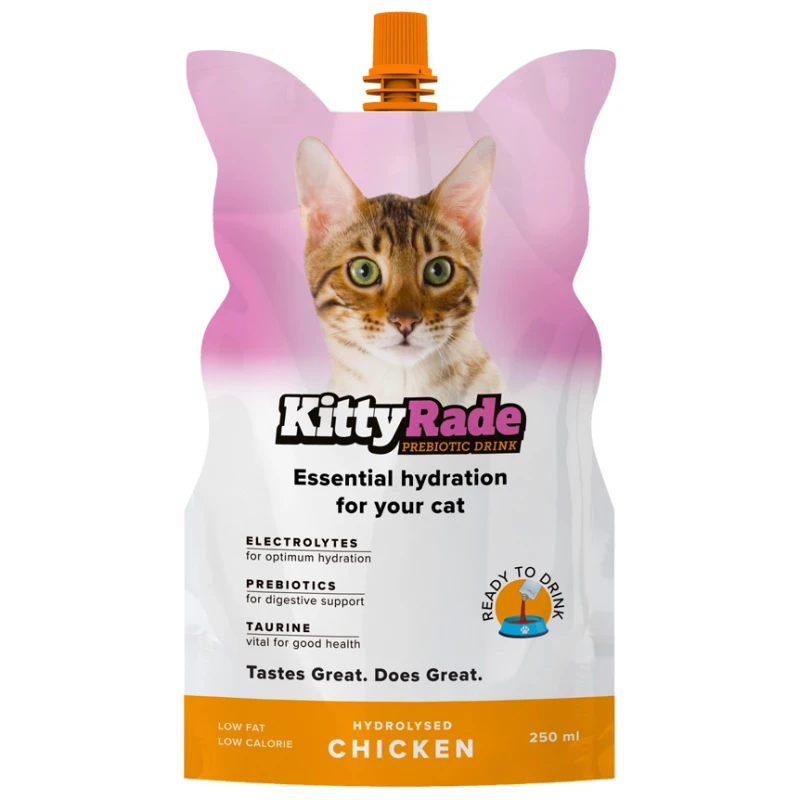 Ισοτονικό Πρεβιοτικό Συμπλήρωμα για Γάτες KittyRade Chicken 250ml Γάτες
