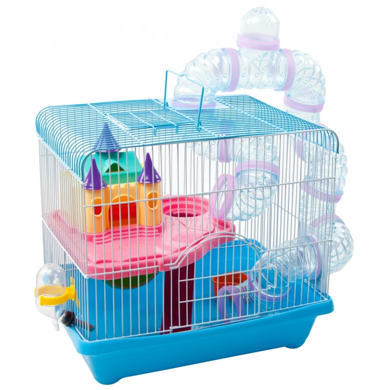 Κλουβί για Χάμστερ Miss Bianca Hamster Cage No2 MB-HC2 35x26x31cm Μπλε Μικρά Ζώα - Κουνέλια