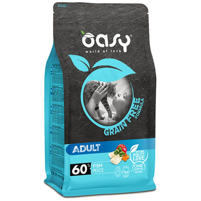 Oasy Adult Cat Grain Free Ψάρι 1,5kg Γάτες