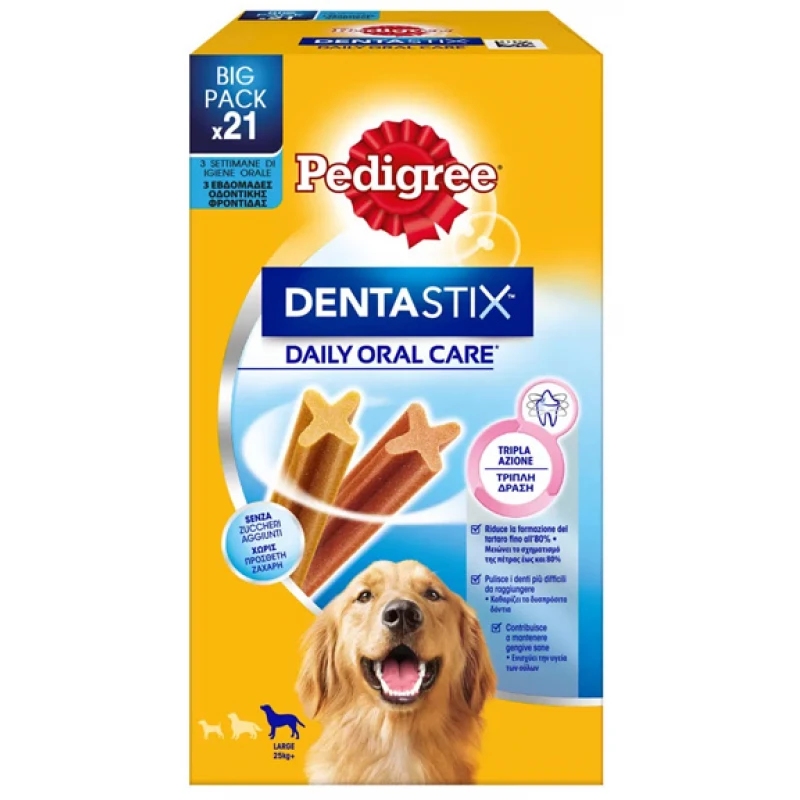 Pedigree Dentastix Pack Large 21 Τεμάχια  Σκύλοι