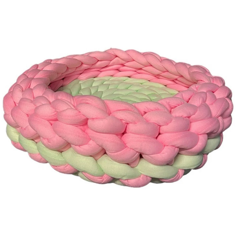 Κρεβατάκι Σκύλου και Γάτας Pet Interest Knitted Pet Nest 40cm Ροζ / Μέντα ΣΚΥΛΟΙ