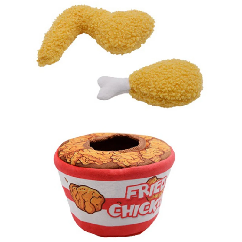 Λούτρινο Παιχνίδι Σκύλου Pet Interest Cuddly Toys 3 in 1 Fried Chicken Set 16cm Σκύλοι