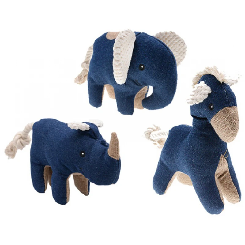 Λούτρινο Παιχνίδι Σκύλου Pet Interest Cuddly Toys Jean Animals 18,5/21cm Σκύλοι