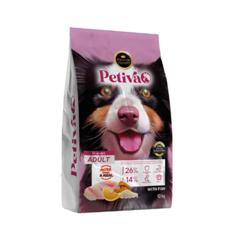 Petiva Dog Food Adult Fish 12kg Σκύλοι