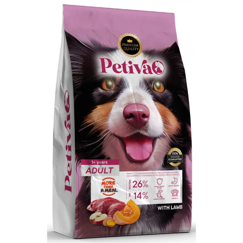 Petiva Dog Food Adult Lamb 3kg Σκύλοι