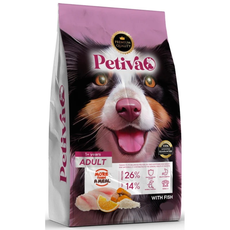 Petiva Dog Food Puppy Fish 15kg Σκύλοι