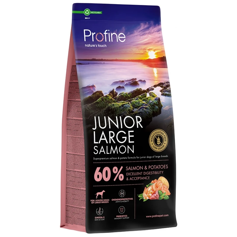 Profine Junior Large Salmon & Potatoes 12kg ( 10kg + 2kg Δώρο) Σκύλοι