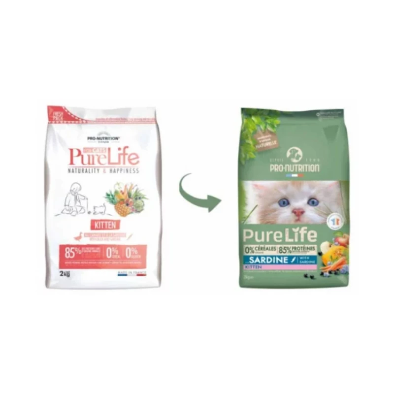  Ξηρή Τροφή Γάτας Pro-Nutrition Pure Life Kitten 2kg Γάτες