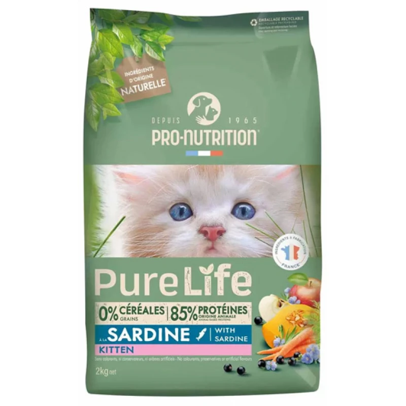  Ξηρή Τροφή Γάτας Pro-Nutrition Pure Life Kitten 2kg Γάτες