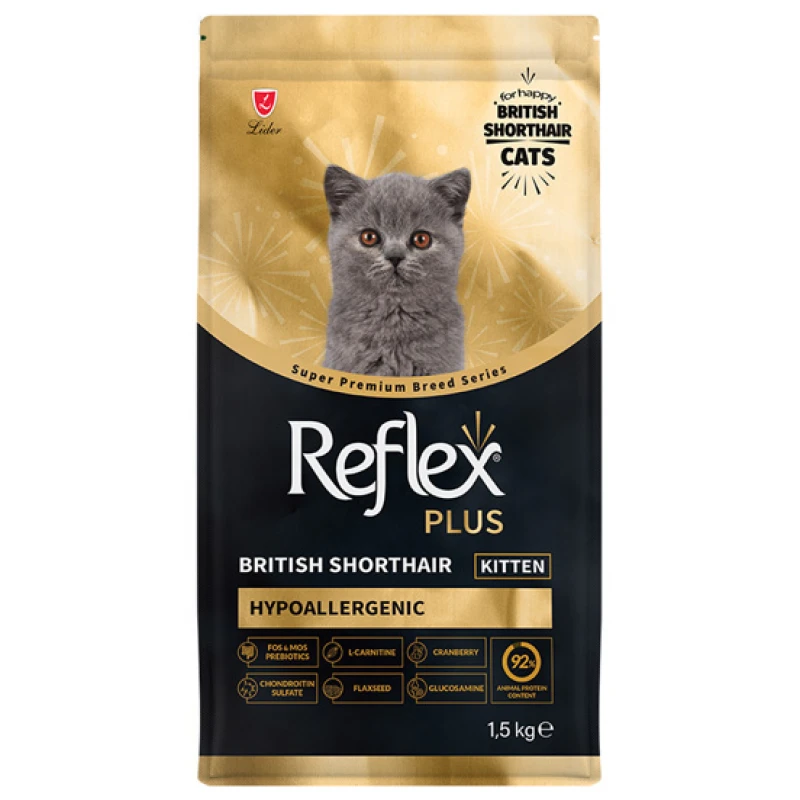 Reflex Plus British Shorthair Kitten Hypoallergenic 1,5kg Γάτες