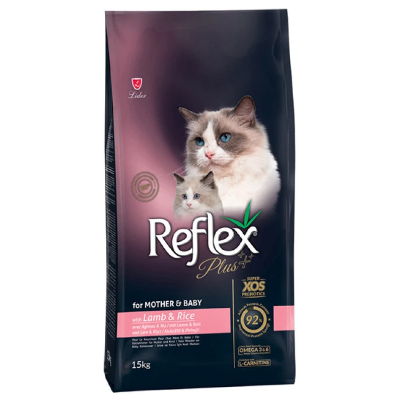 Reflex Plus Mother & Baby Adult Αρνί 15kg Γάτες