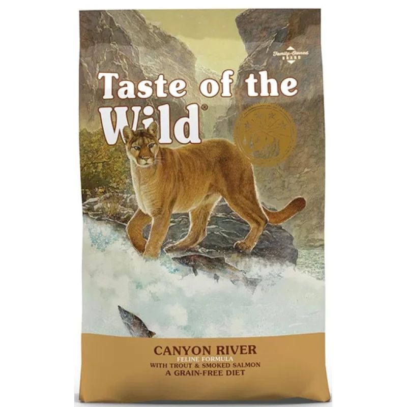 Taste of the Wild Canyon River Feline 6,6kg με Πέστροφα και Καπνιστό Σολομό Γάτες