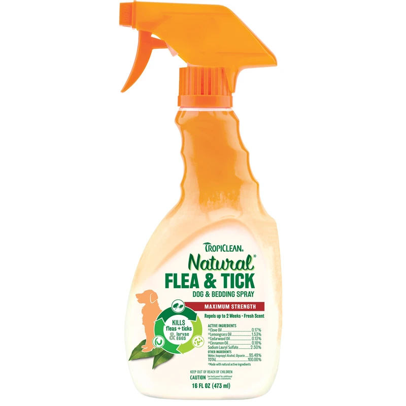 Tropiclean Flea & Tick Dog & Bedding Αντιπαρασιτικό Spray 473ml Σκύλοι