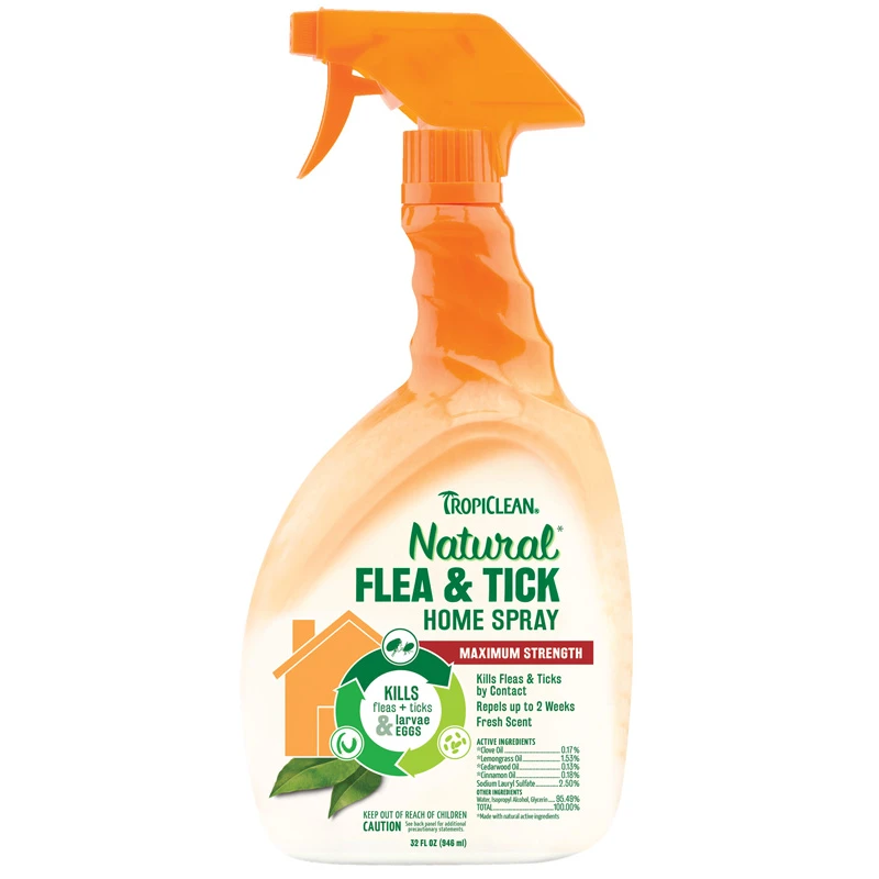 Tropiclean Flea & Tick Home Αντιπαρασιτικό Spray 946ml Σκύλοι