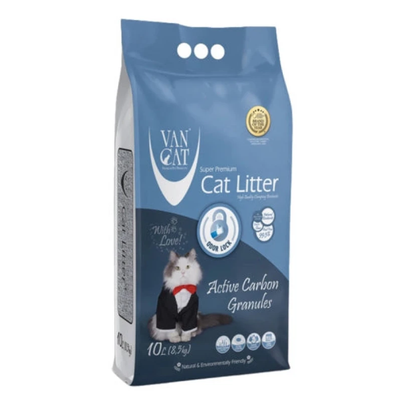 Άμμος Γάτας Van Cat Active Carbon Odour Lock 10L (8,5kg) Γάτες