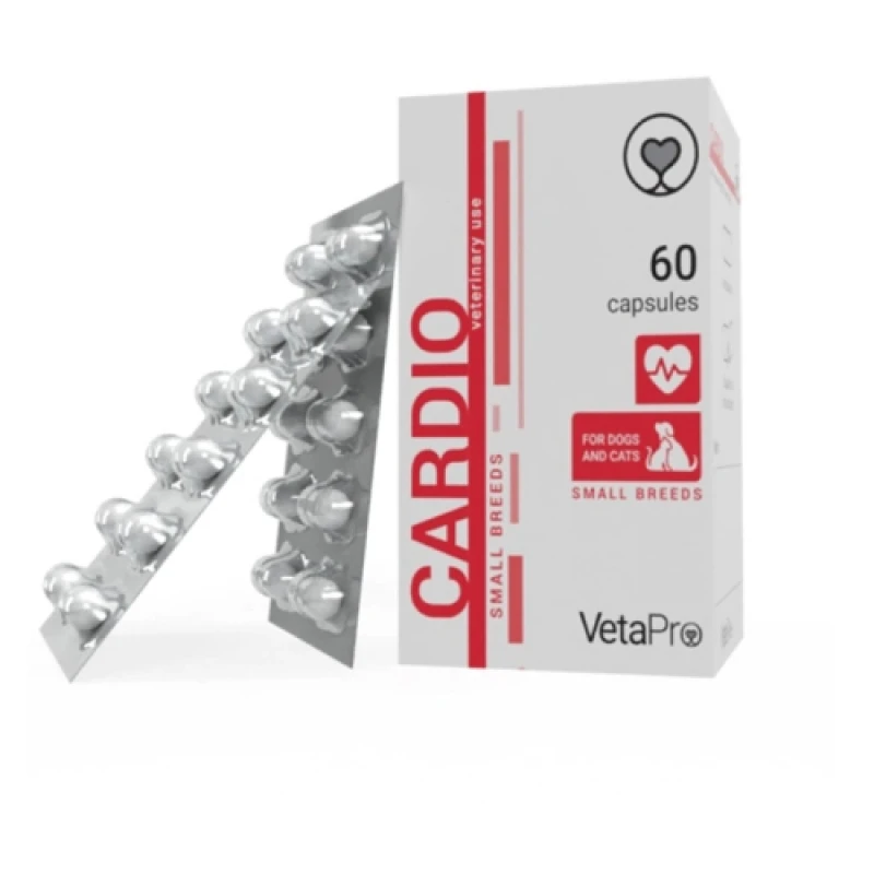 Vetapro Cardio Small Breed 60tabs για την Καρδιακή Λειτουργία Σκύλοι