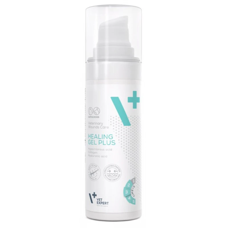 Vetexpert Healing Gel Plus για Επούλωση Πληγών σε Σκύλους και Γάτες 30ml Σκύλοι