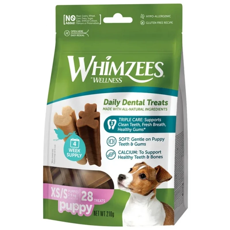 Λιχουδιές Whimzees Puppy XSmall / Small 28τμχ Σκύλοι