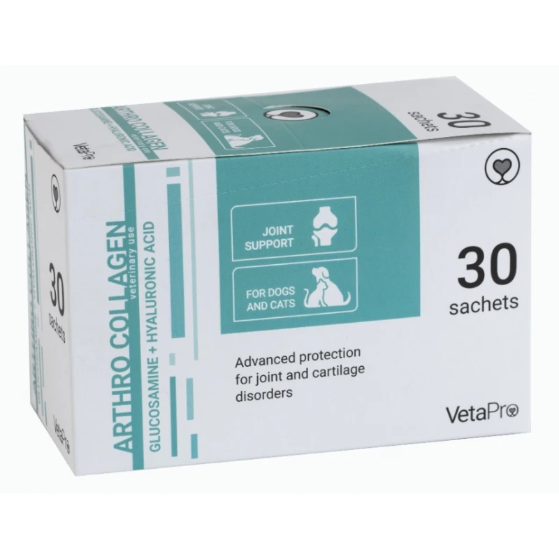 VETAPRO ARTHROCOLLAGEN 30 ΦΑΚΕΛ X 3GR ΓΙΑ ΤΙΣ ΑΡΘΡΩΣΕΙΣ ΣΥΜΠΛΗΡΩΜΑΤΑ ΔΙΑΤΡΟΦΗΣ & ΒΙΤΑΜΙΝΕΣ ΣΚΥΛΟΥ