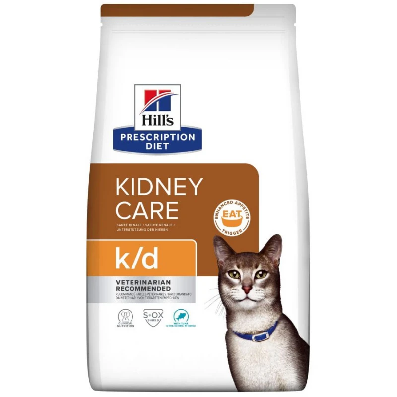 Hill's Prescription Diet k/d Kidney Care Για Γάτες Με Τόνο 1,5kg ΓΑΤΕΣ